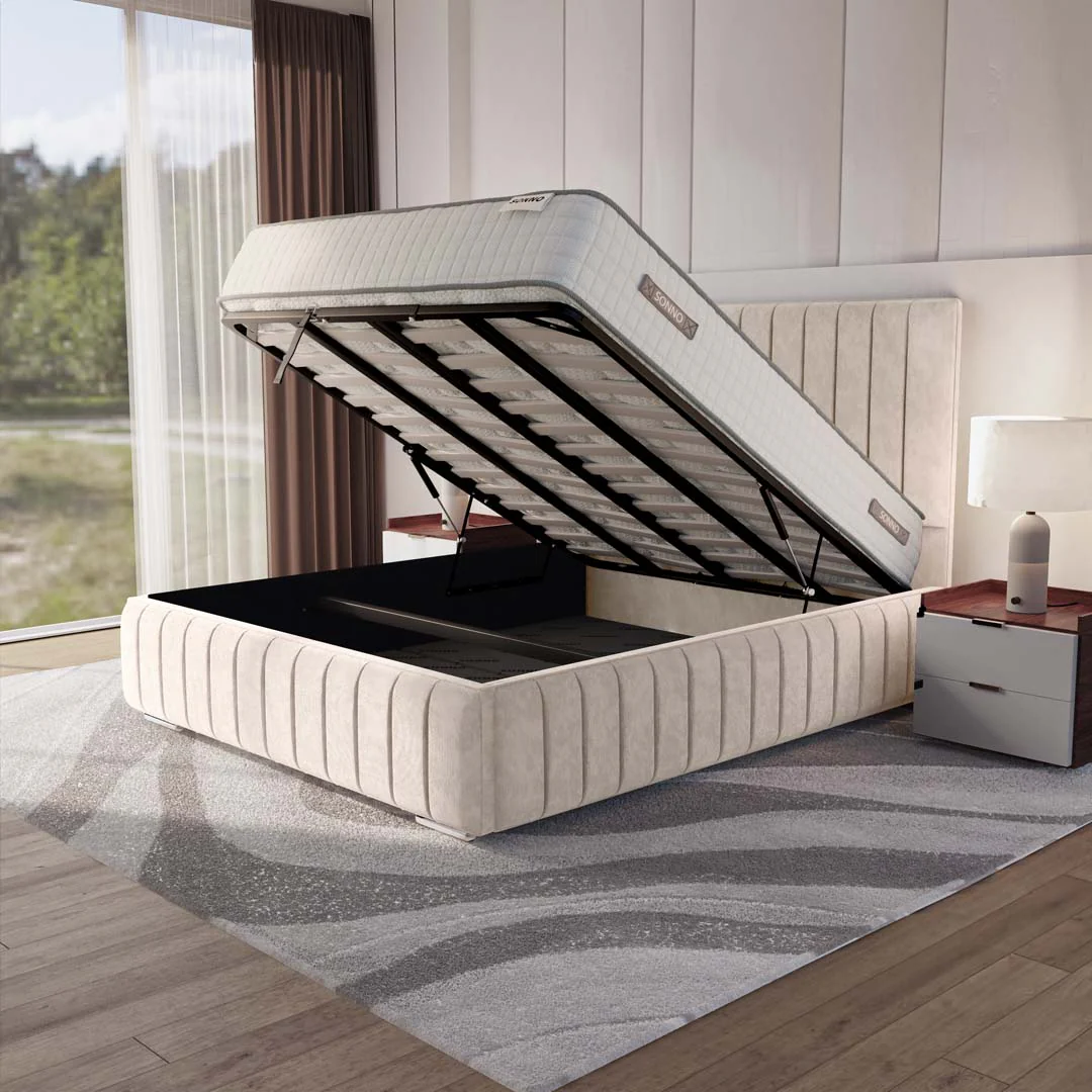 Milan Upholstered Ottoman Bed - Image 2