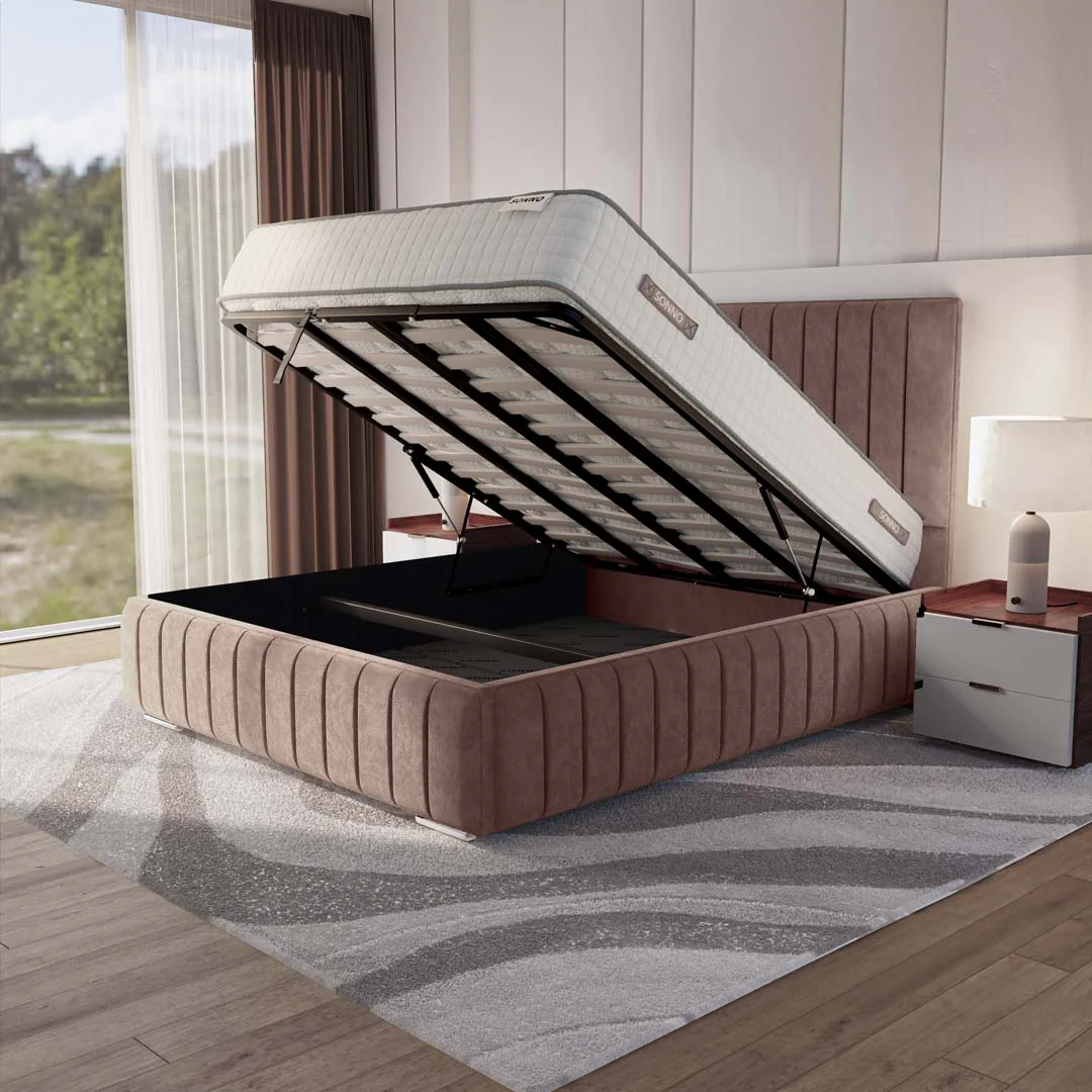 Milan Upholstered Ottoman Bed - Image 2