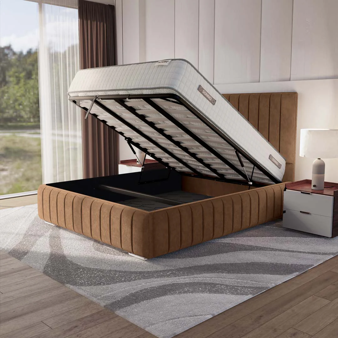 Milan Upholstered Ottoman Bed - Image 2