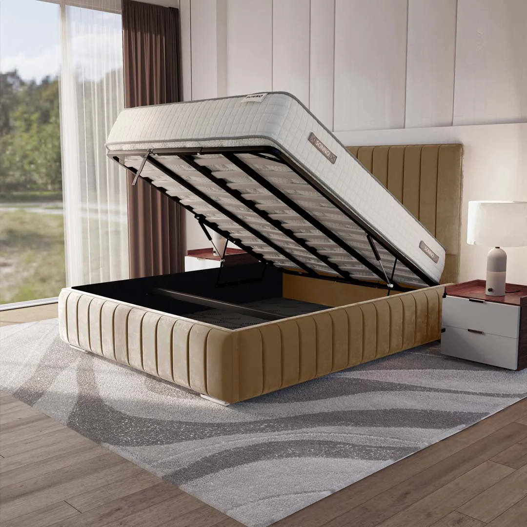 Milan Upholstered Ottoman Bed - Image 2