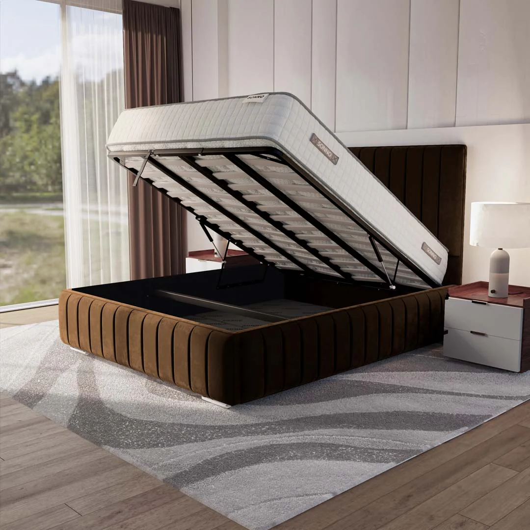 Milan Upholstered Ottoman Bed - Image 2