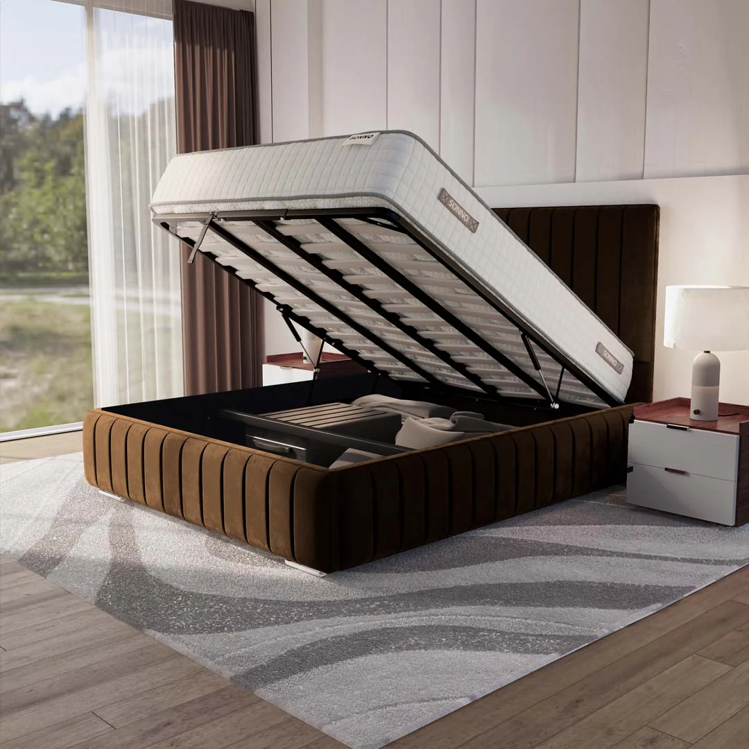 Milan Upholstered Ottoman Bed - Image 6