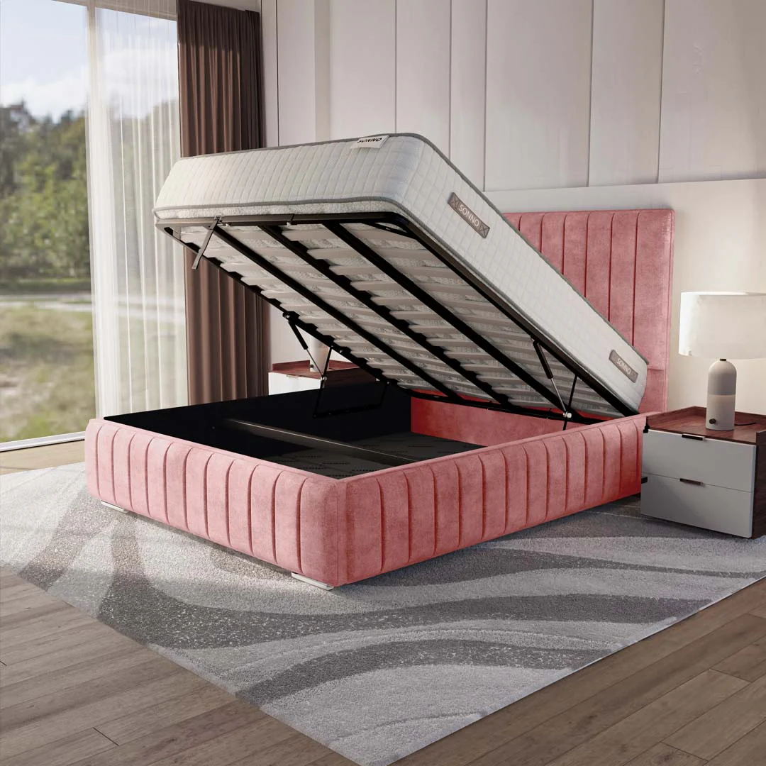 Milan Upholstered Ottoman Bed - Image 2