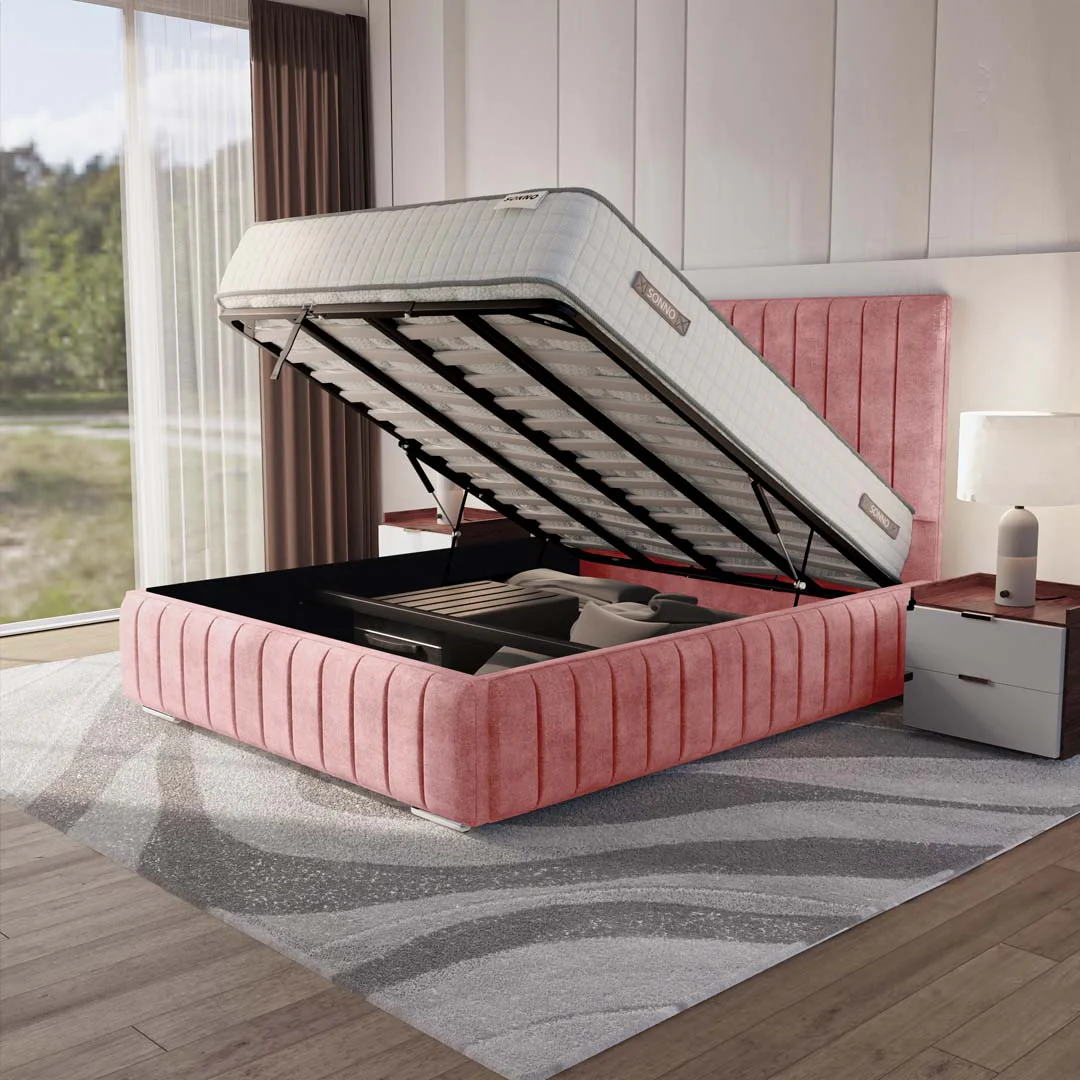 Milan Upholstered Ottoman Bed - Image 6