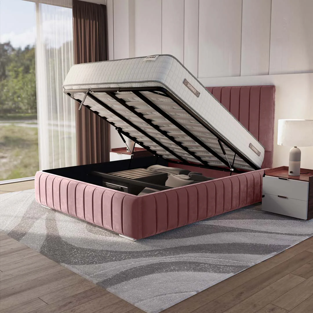 Milan Upholstered Ottoman Bed - Image 6