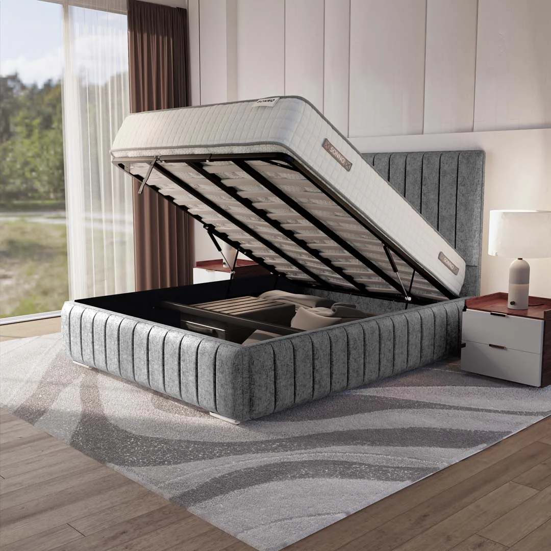 Milan Upholstered Ottoman Bed - Image 6