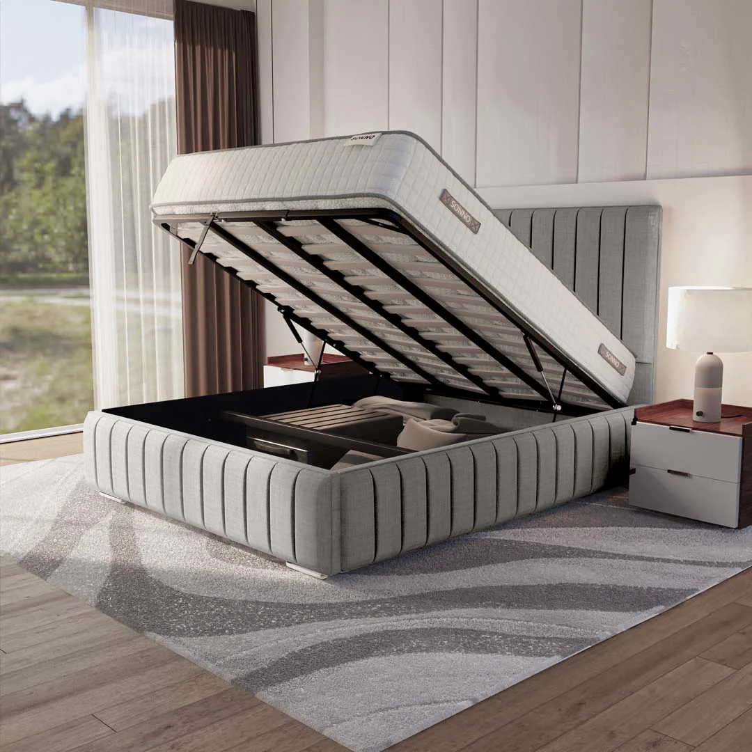Milan Upholstered Ottoman Bed - Image 6