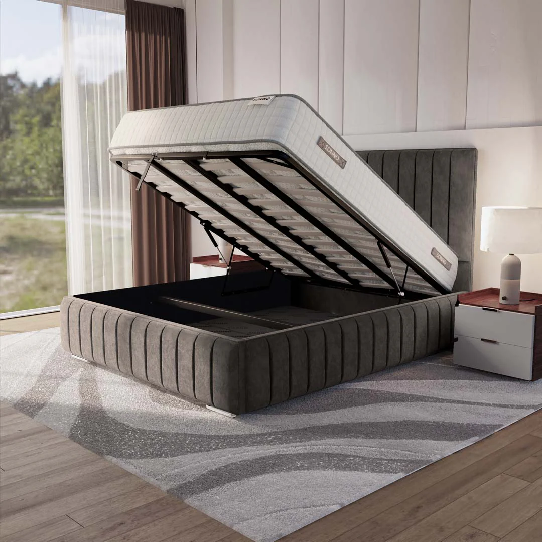 Milan Upholstered Ottoman Bed - Image 2