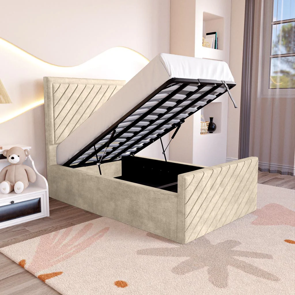 Oxford Kids Upholstered Ottoman Bed - Image 2