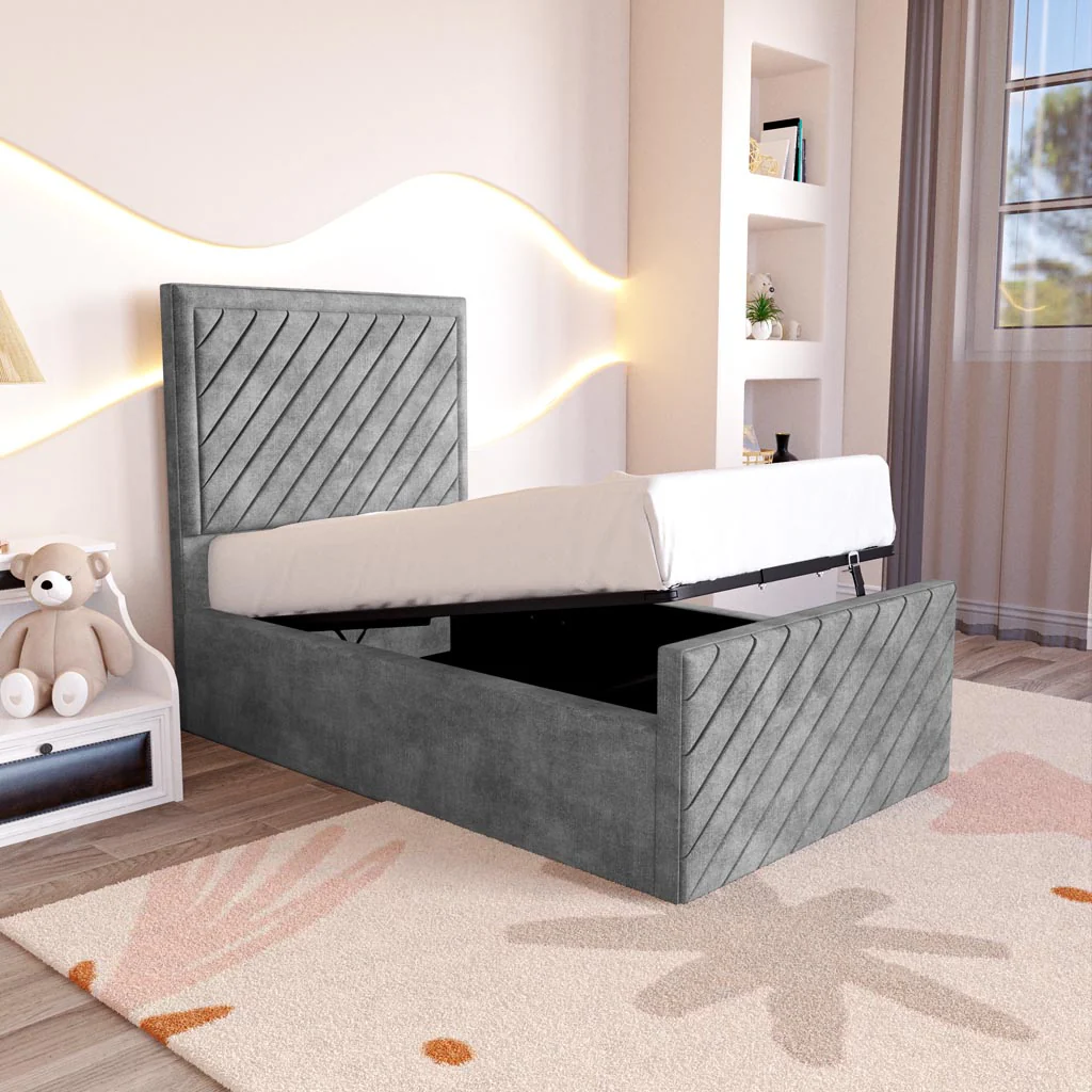 Oxford Kids Upholstered Ottoman Bed