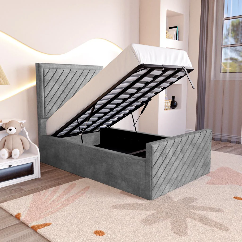 Oxford Kids Upholstered Ottoman Bed - Image 2
