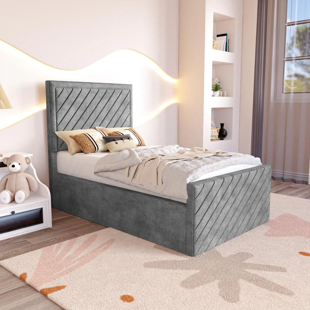 Oxford Kids Upholstered Ottoman Bed - Image 3