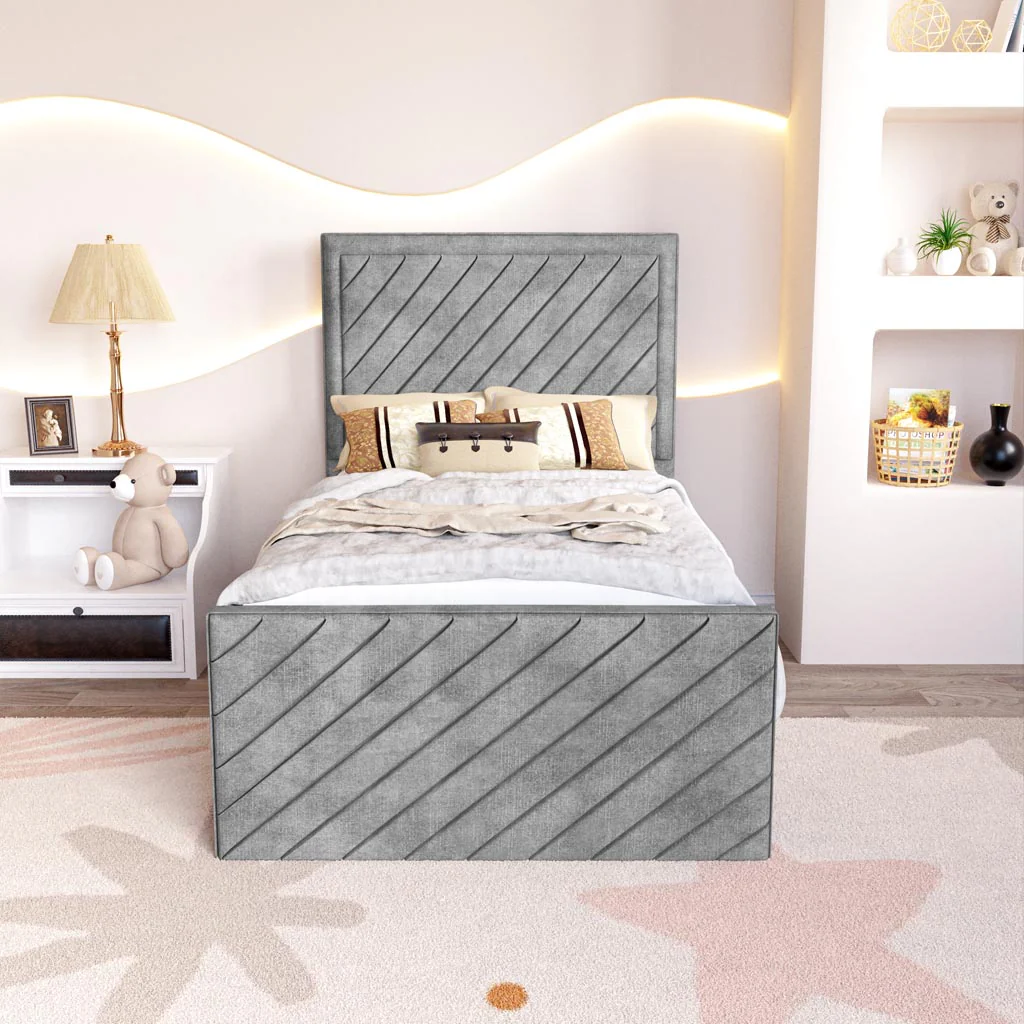 Oxford Kids Upholstered Ottoman Bed - Image 5
