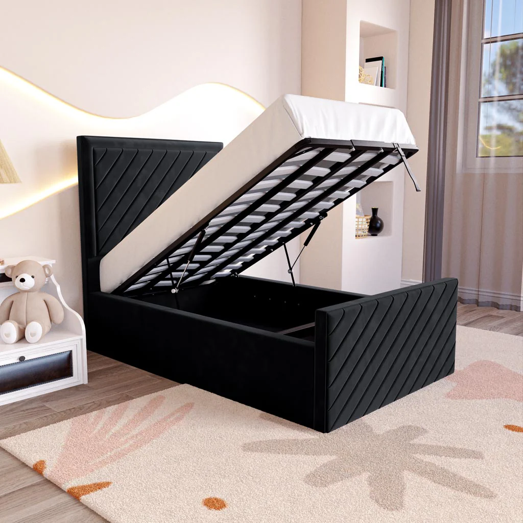 Oxford Kids Upholstered Ottoman Bed - Image 2