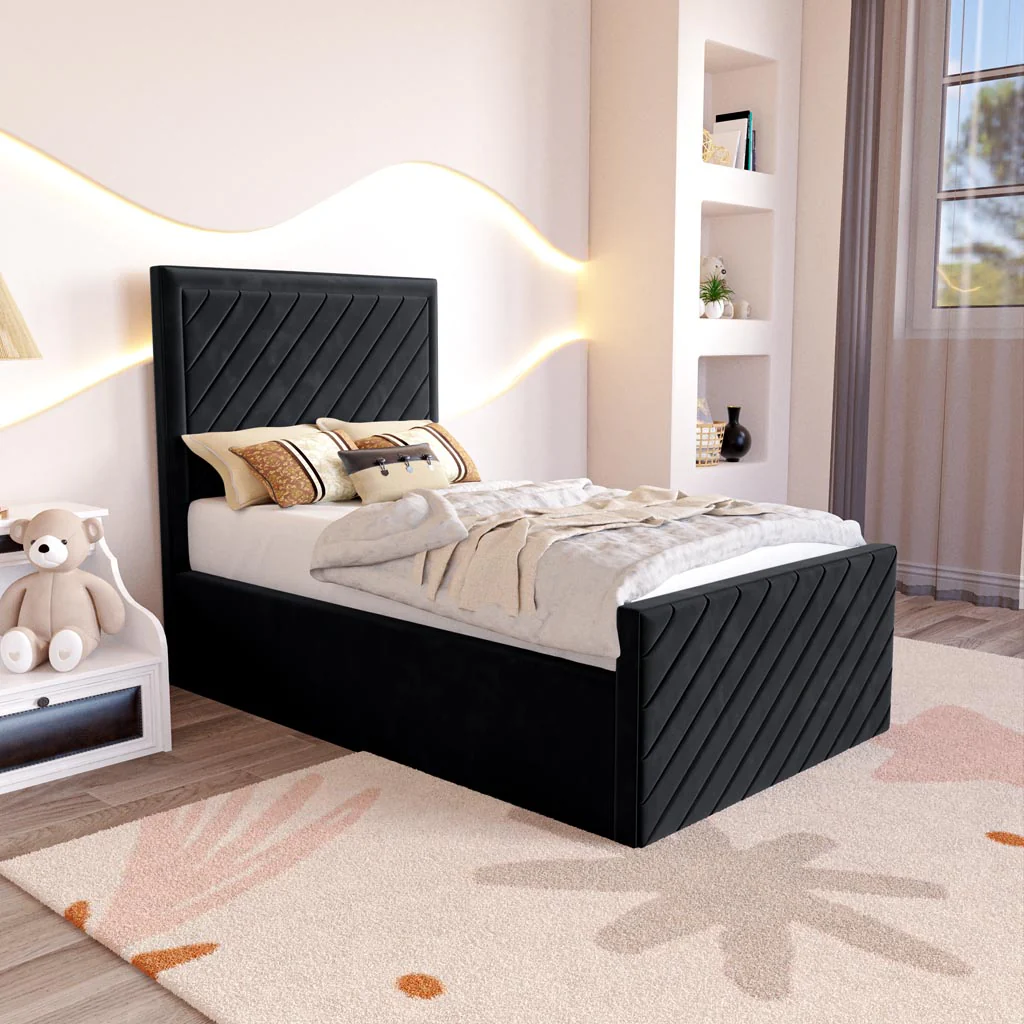 Oxford Kids Upholstered Ottoman Bed - Image 3
