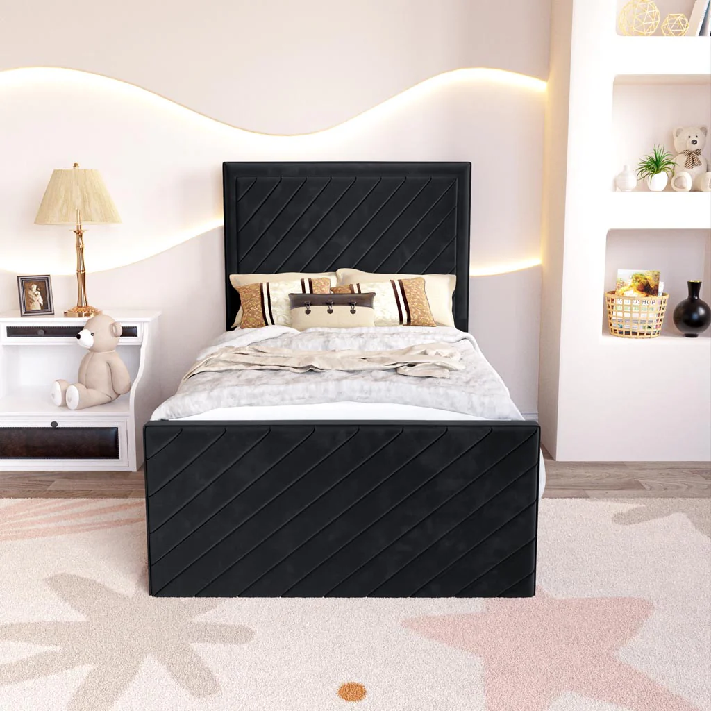 Oxford Kids Upholstered Ottoman Bed - Image 5