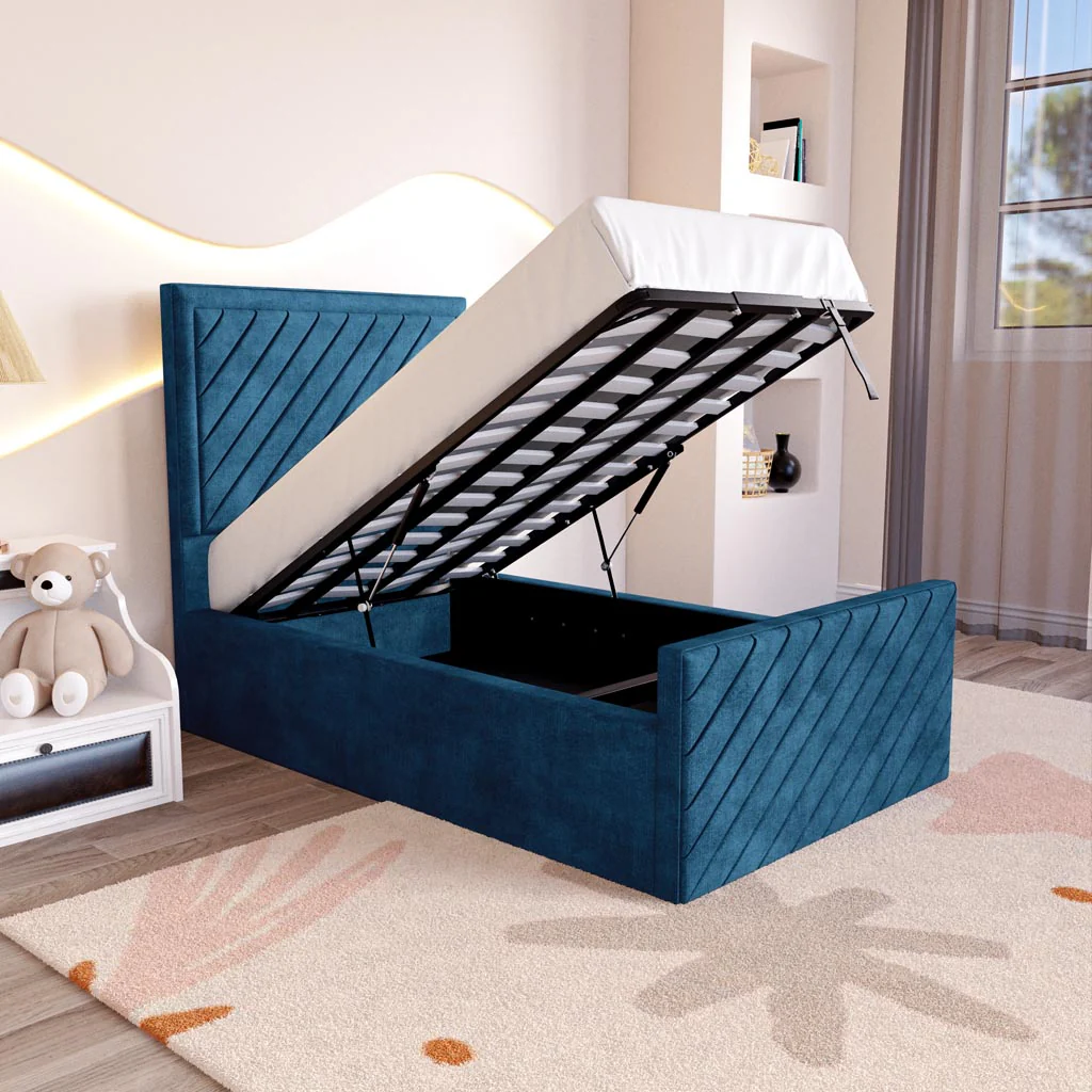 Oxford Kids Upholstered Ottoman Bed - Image 2