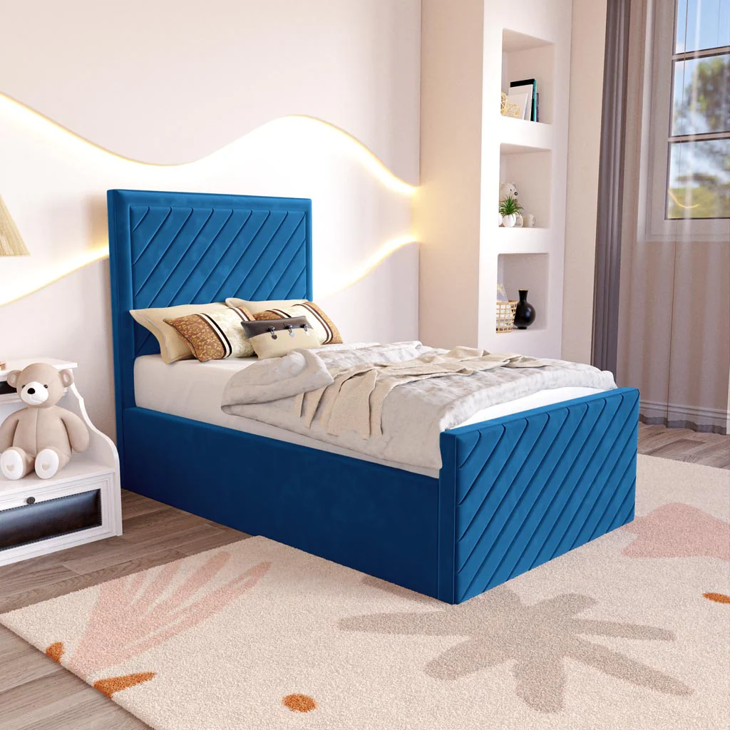 Oxford Kids Upholstered Ottoman Bed - Image 3