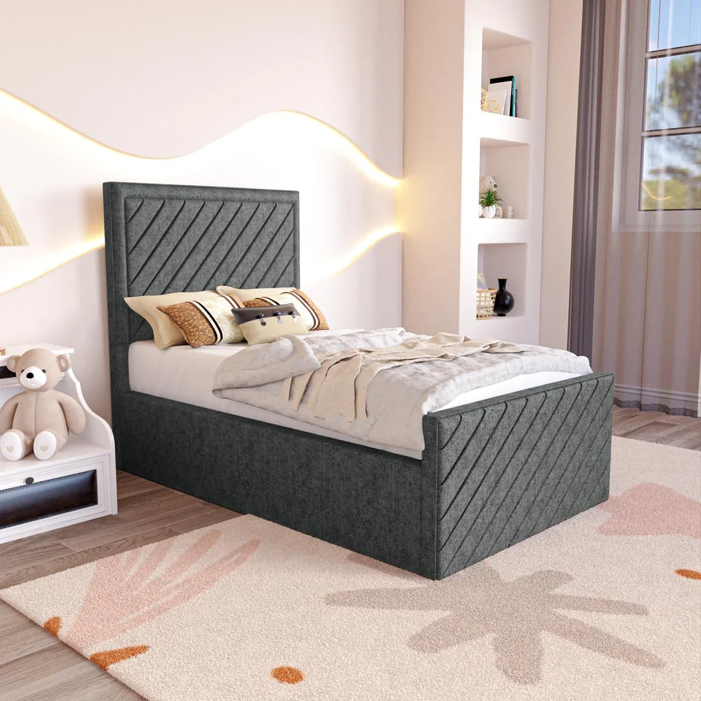 Oxford Kids Upholstered Ottoman Bed - Image 3