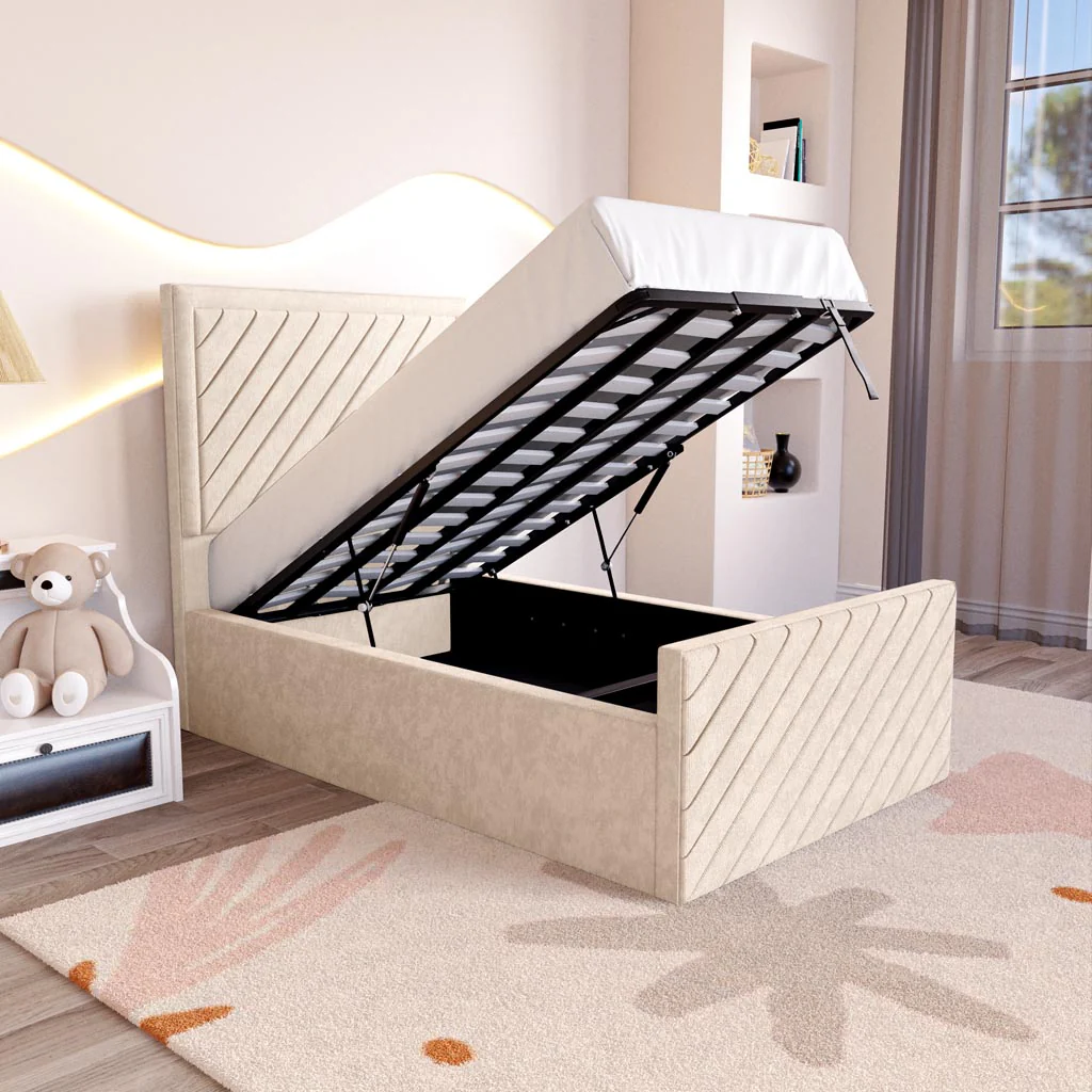 Oxford Kids Upholstered Ottoman Bed - Image 2