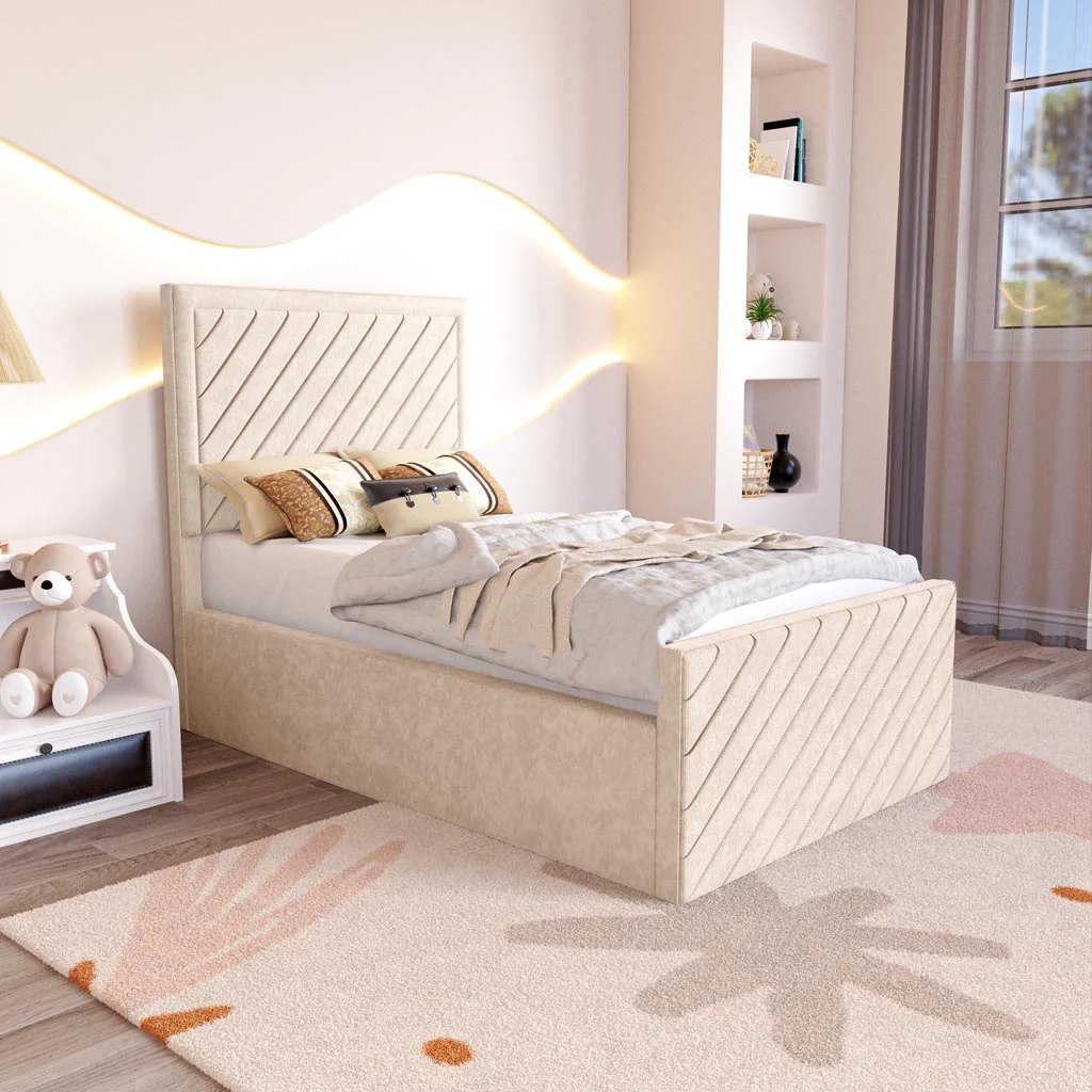 Oxford Kids Upholstered Ottoman Bed - Image 3