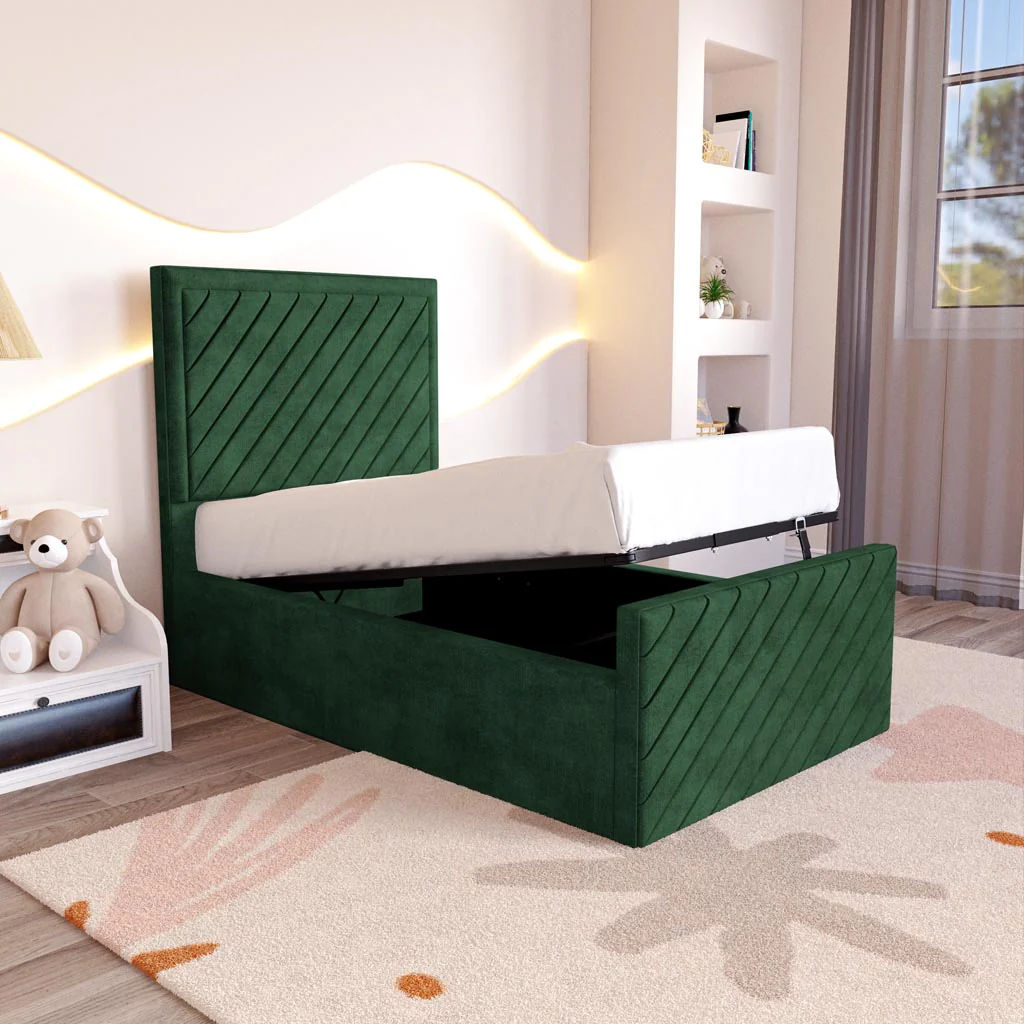 Oxford Kids Upholstered Ottoman Bed