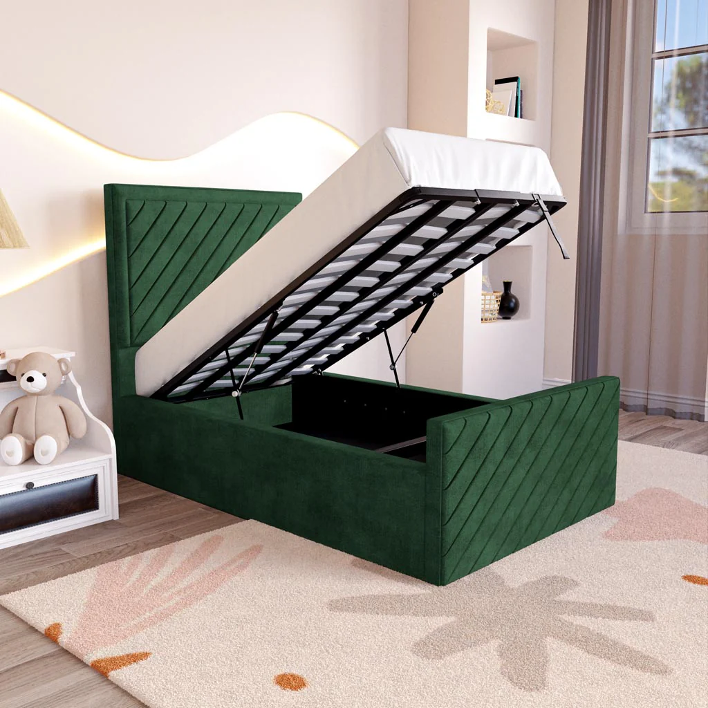 Oxford Kids Upholstered Ottoman Bed - Image 2