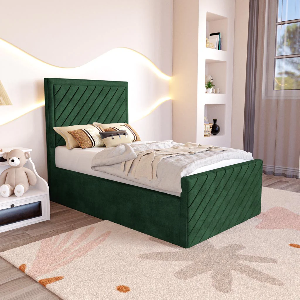Oxford Kids Upholstered Ottoman Bed - Image 3