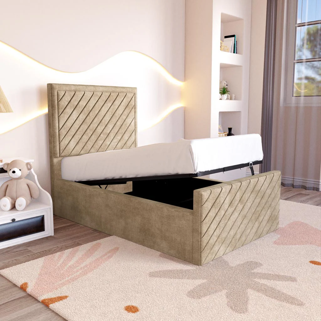 Oxford Kids Upholstered Ottoman Bed