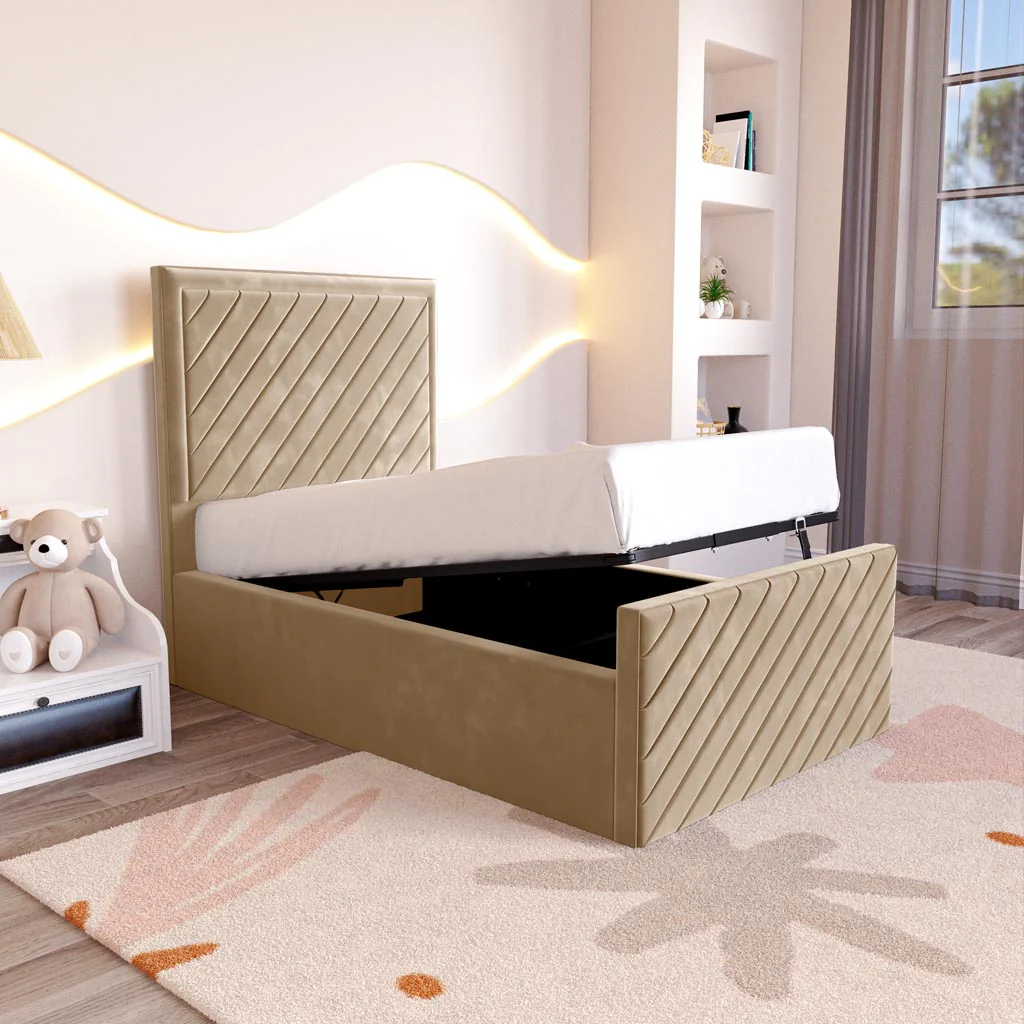 Oxford Kids Upholstered Ottoman Bed
