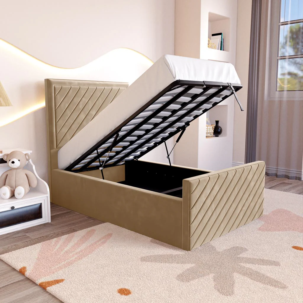 Oxford Kids Upholstered Ottoman Bed - Image 2