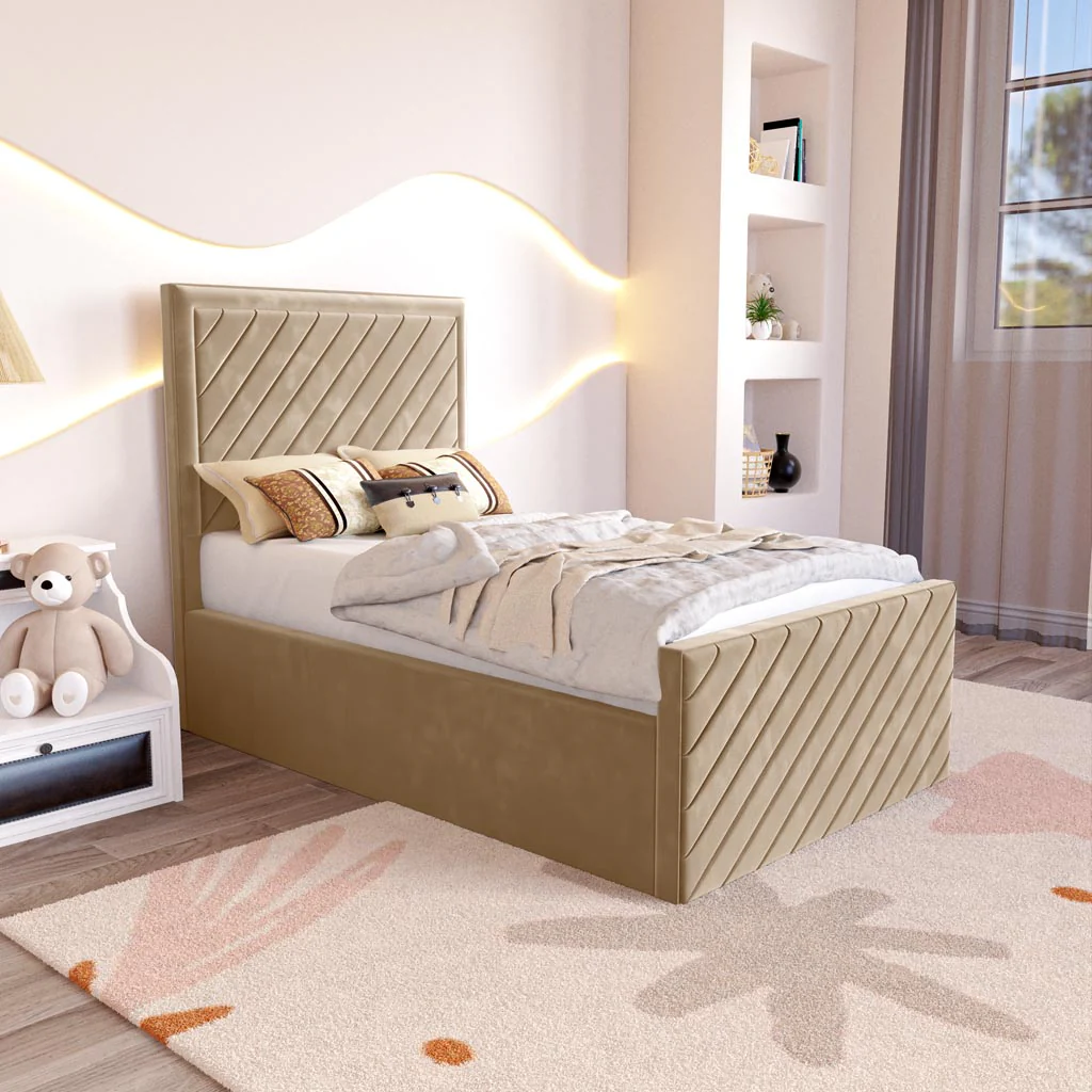 Oxford Kids Upholstered Ottoman Bed - Image 3