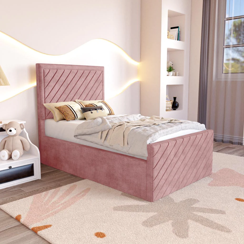 Oxford Kids Upholstered Ottoman Bed - Image 3