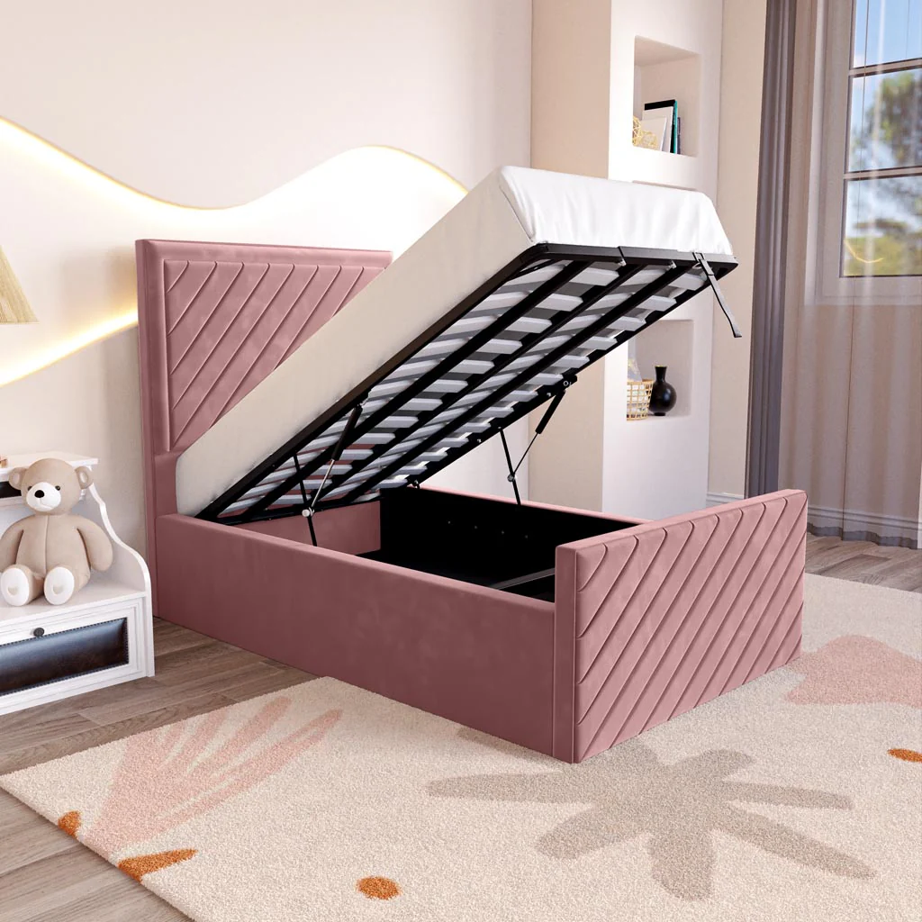 Oxford Kids Upholstered Ottoman Bed - Image 2