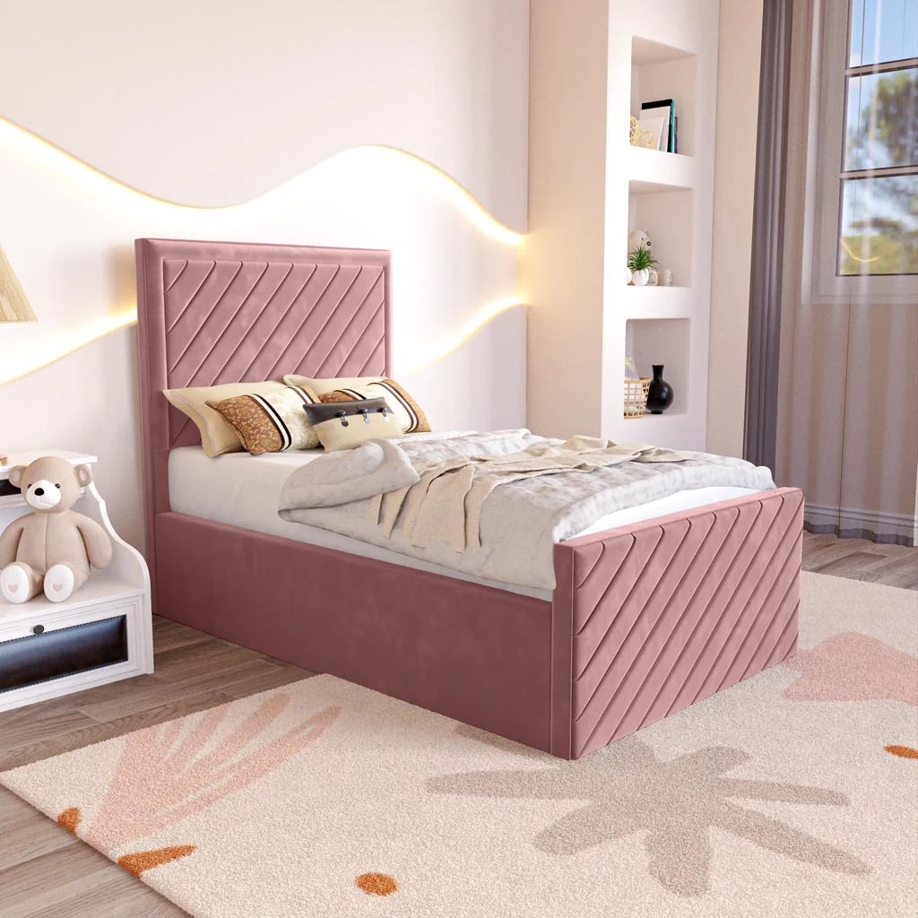 Oxford Kids Upholstered Ottoman Bed - Image 3