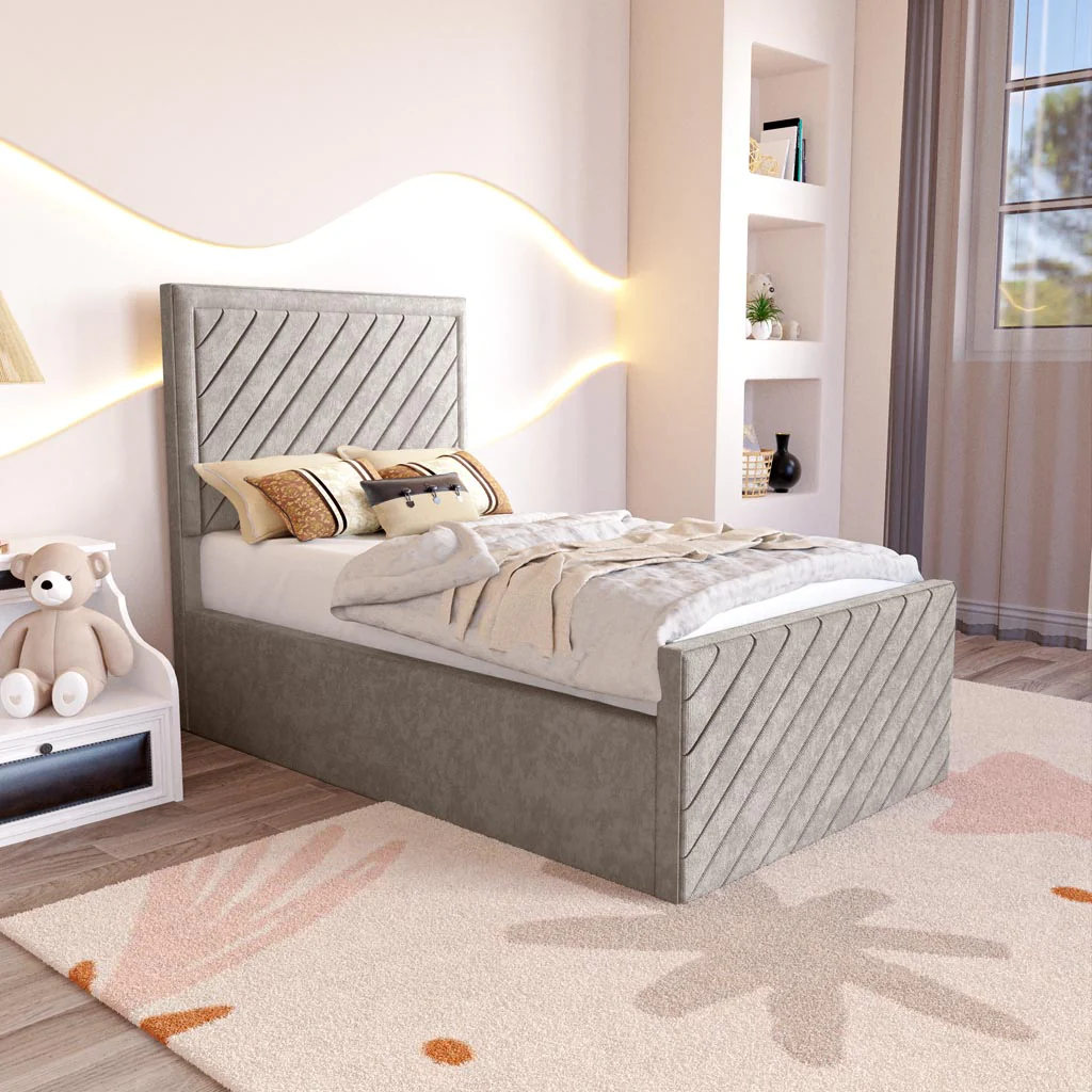 Oxford Kids Upholstered Ottoman Bed - Image 3