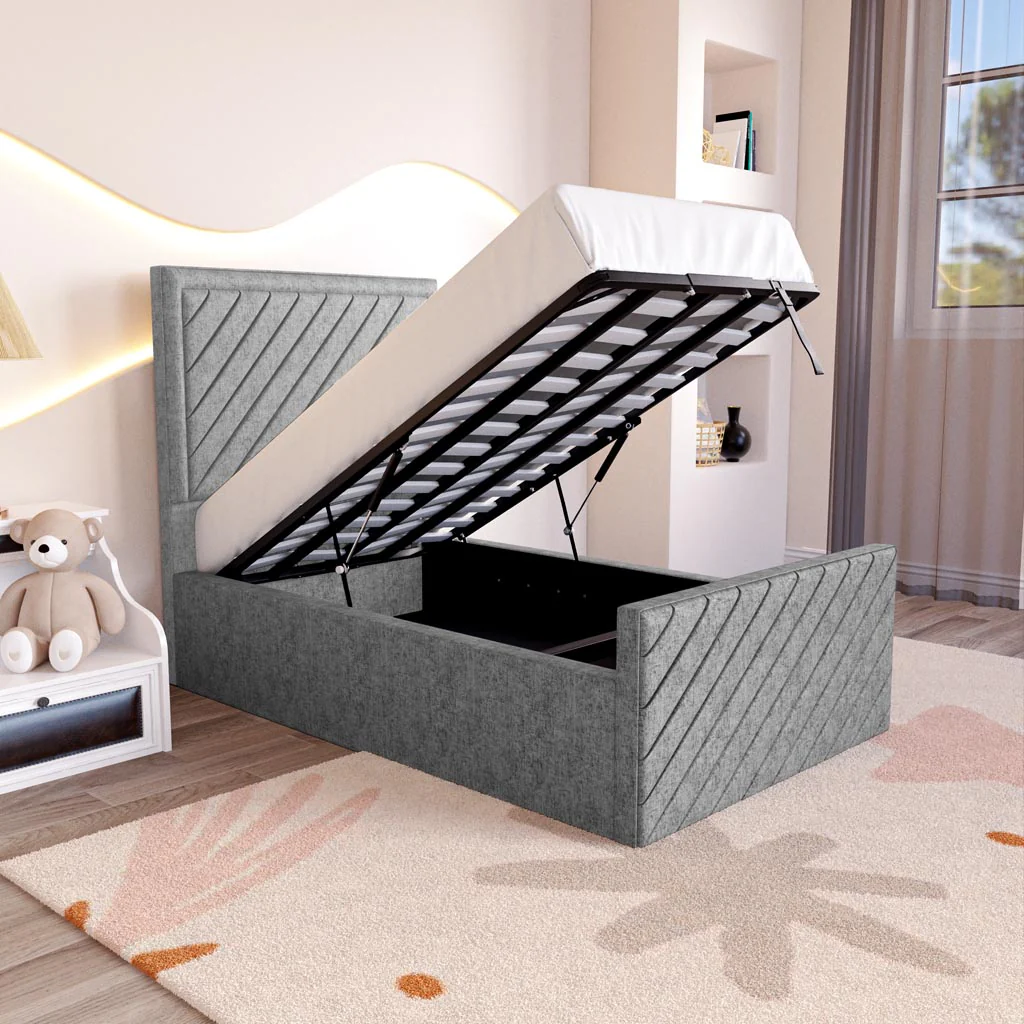 Oxford Kids Upholstered Ottoman Bed - Image 2