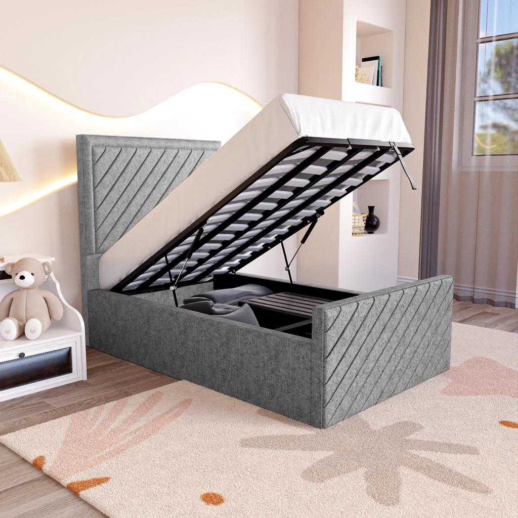 Oxford Kids Upholstered Ottoman Bed - Image 6