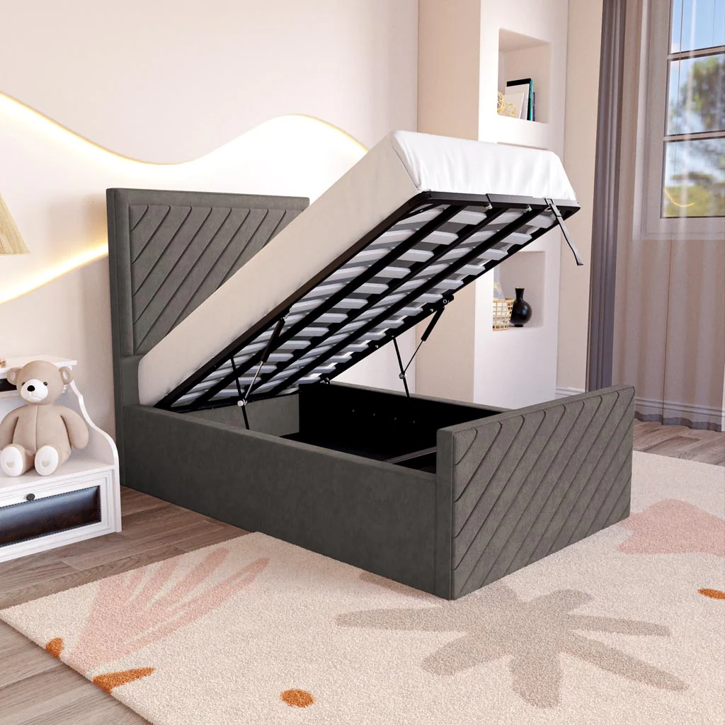 Oxford Kids Upholstered Ottoman Bed - Image 2