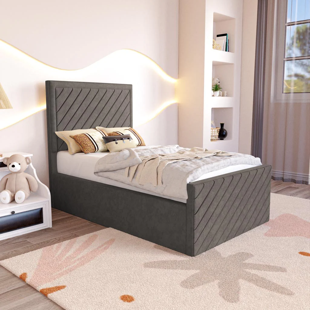 Oxford Kids Upholstered Ottoman Bed - Image 3