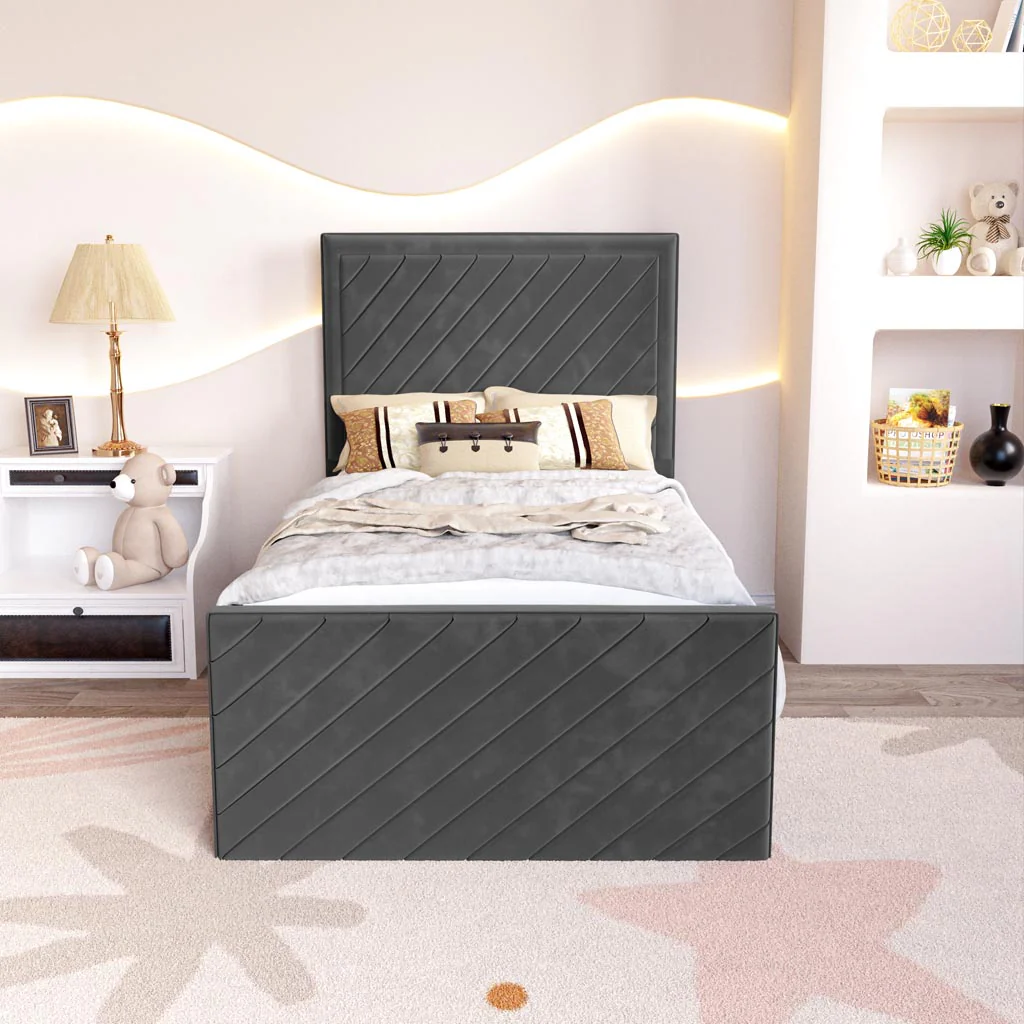 Oxford Kids Upholstered Ottoman Bed - Image 5