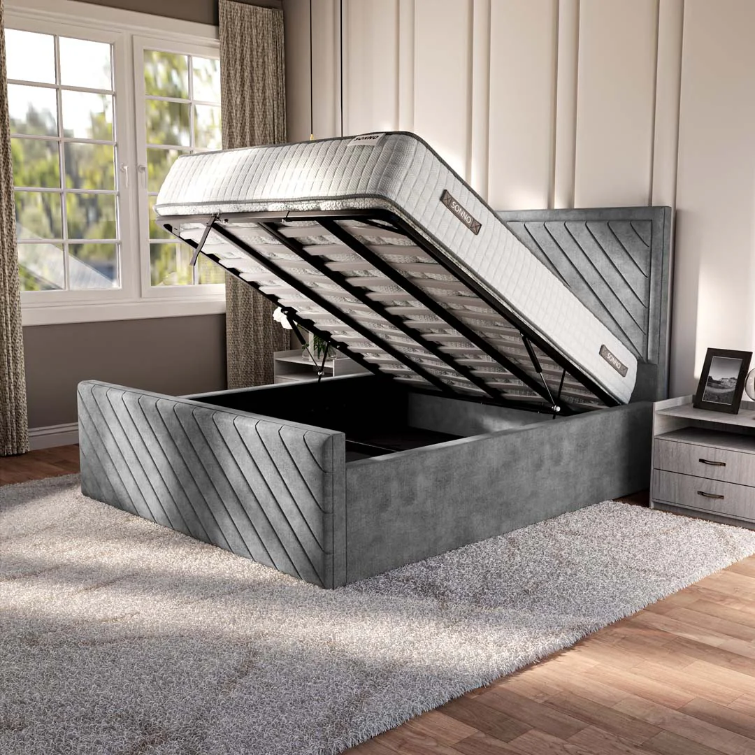 Oxford Upholstered Ottoman Bed - Image 2
