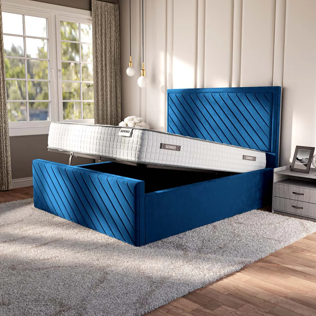 Oxford Upholstered Ottoman Bed
