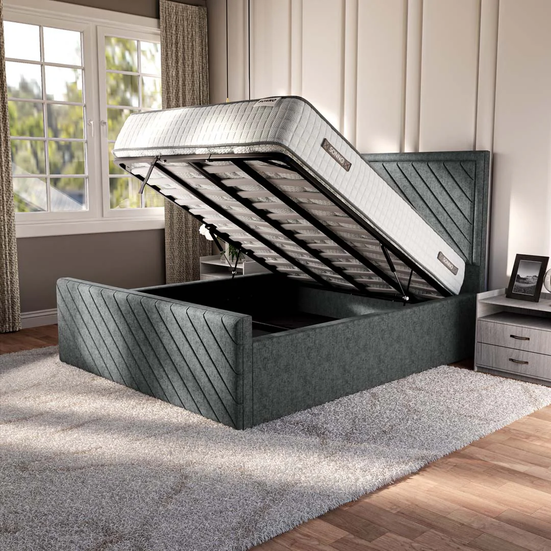 Oxford Upholstered Ottoman Bed - Image 2