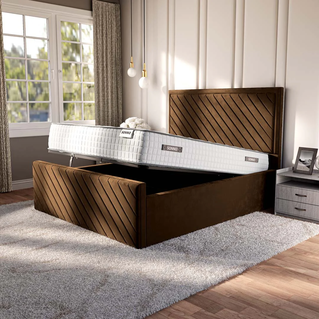 Oxford Upholstered Ottoman Bed