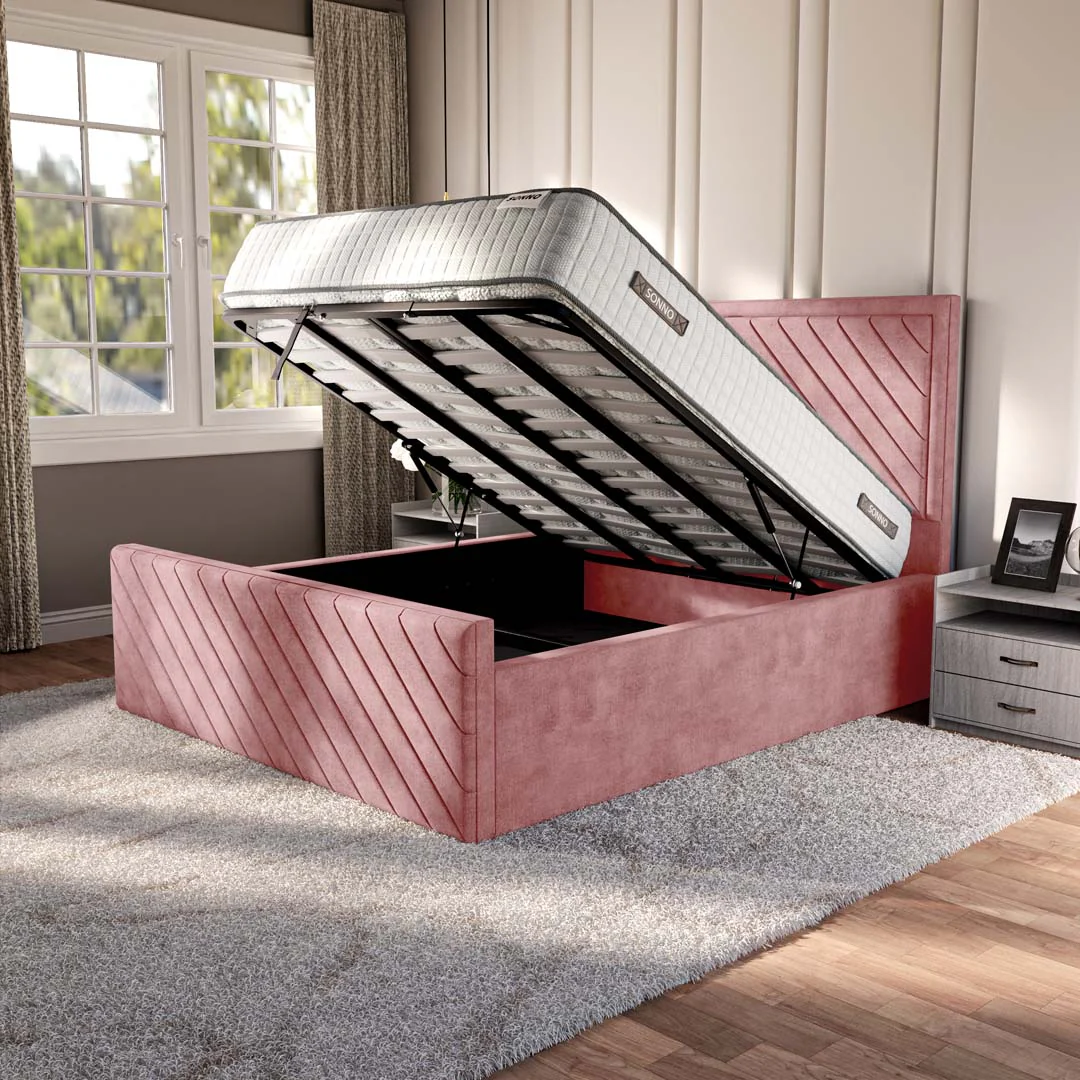 Oxford Upholstered Ottoman Bed - Image 2