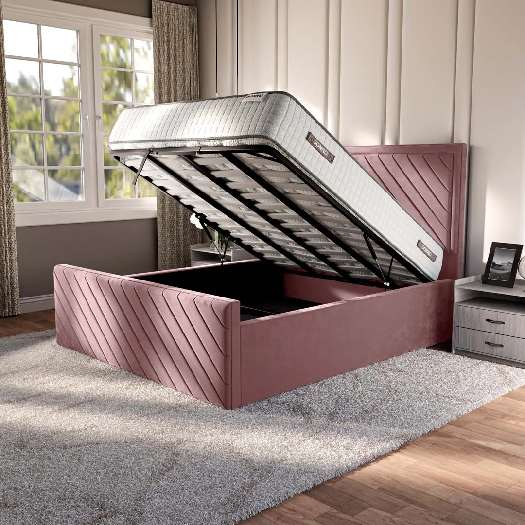 Oxford Upholstered Ottoman Bed - Image 2