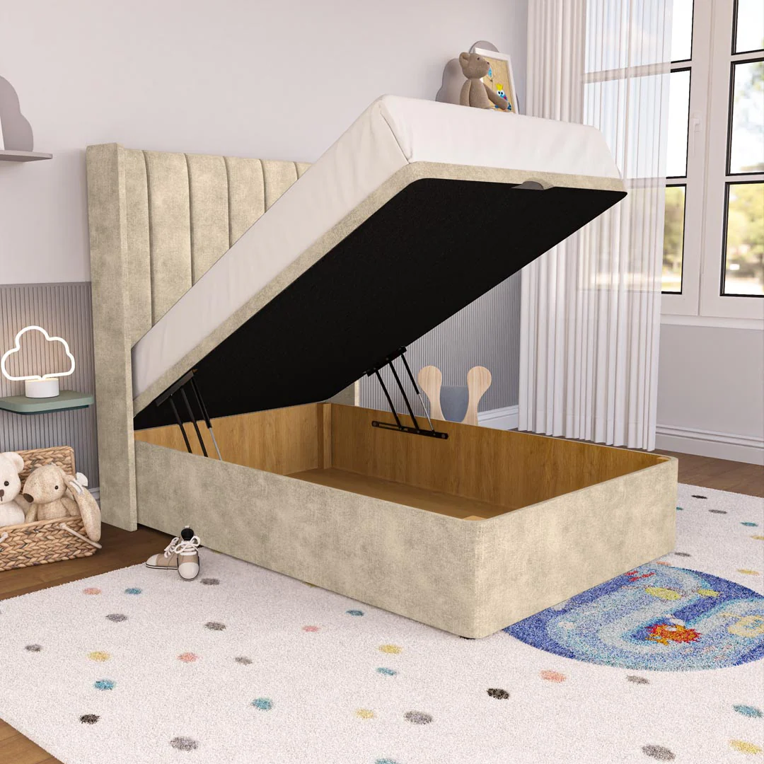 Prague Kids Wingback Ottoman Divan Bed - Image 2