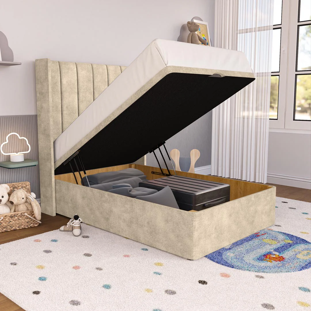 Prague Kids Wingback Ottoman Divan Bed - Image 6