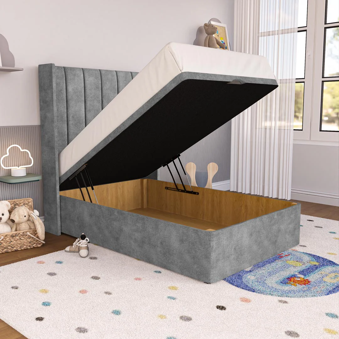 Prague Kids Wingback Ottoman Divan Bed - Image 2
